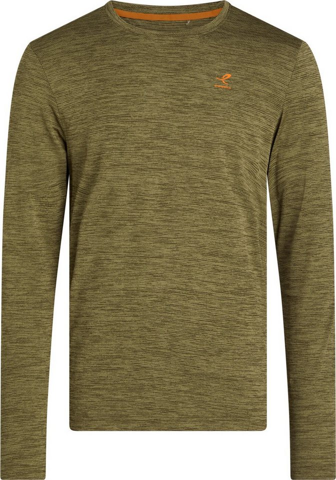 Energetics Langarmshirt He.-Langarmshirt Telly II LS M MELANGE/OLIVE DARK/O von Energetics