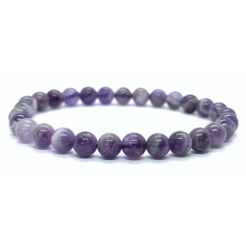 Énergétique jewel Armband Amethyst, Naturstein, Qualität A, für Herren, Damen und Paare, Geschenkidee Schmuck mit Heilstein, 18 cm, Stein von Énergétique jewel
