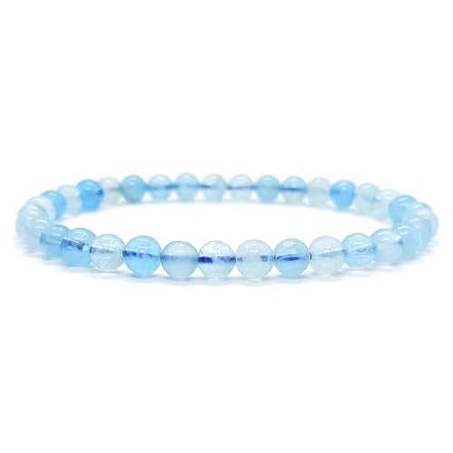 Énergétique jewel Aquamarin-Armband, natürlich, 16 à 18 centimeters, Stein, Aquamarin von Énergétique jewel