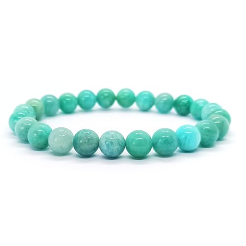 Energetisches Schmuck Armband Amazonit Naturstein Qualität AA Herren Damen Paar Geschenkidee Schmuck Lithotherapie von Énergétique jewel