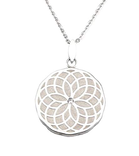 Circles of Life Magnetschmuck Kettenanhänger Kreise des Lebens mit Swarovski Eiskristall Energetix 4you handgearbeitete Unikate inkl. Magnetix Kette 2920 von Energetix-4you