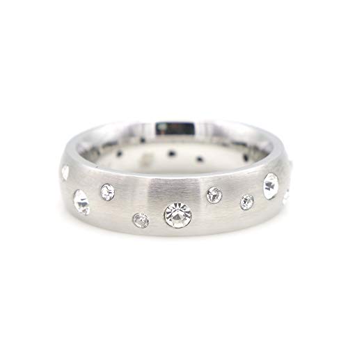 Magnetring Silber Reif Design Sternenhimmel Svarovski Diamant Brilliantschliff Brazil Starry Sky TRINITIX Stern Collection Energetix 4you 9020 von 16 bis 21 von Energetix-4you