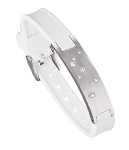 Pro Ion Estrella weiß Silikon Bionic Active Sports Ionen Magnetarmband Energetix 4you 2012 Luna Pro Ion Estrella weiß Silikon Bionic Active Sports Ionen Magnetarmband Energetix 4you 2012 Luna von Energetix-4you