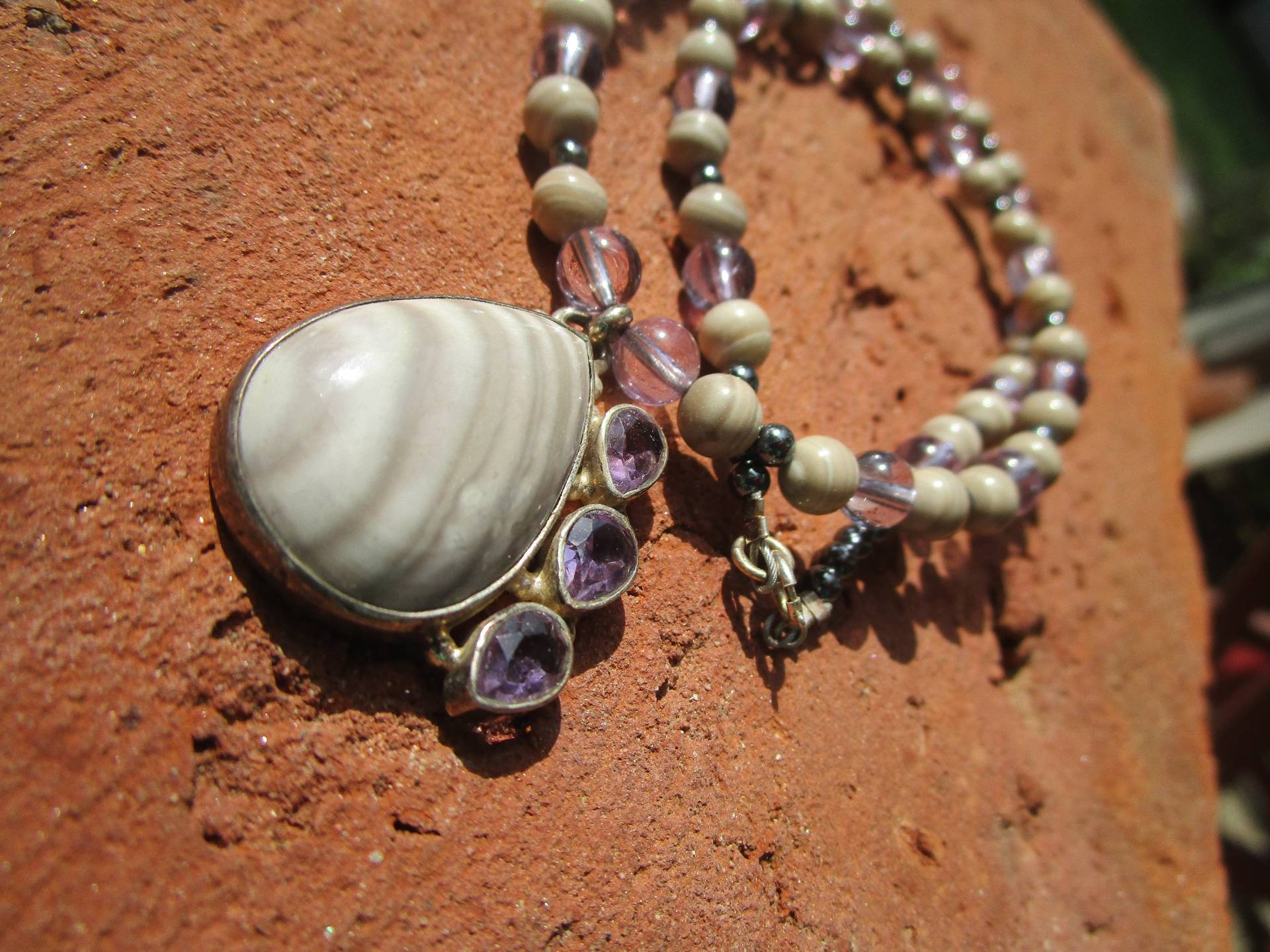 Flint Amethyst Kette Flint Amethyst Kette von EnergieArbeitGraz