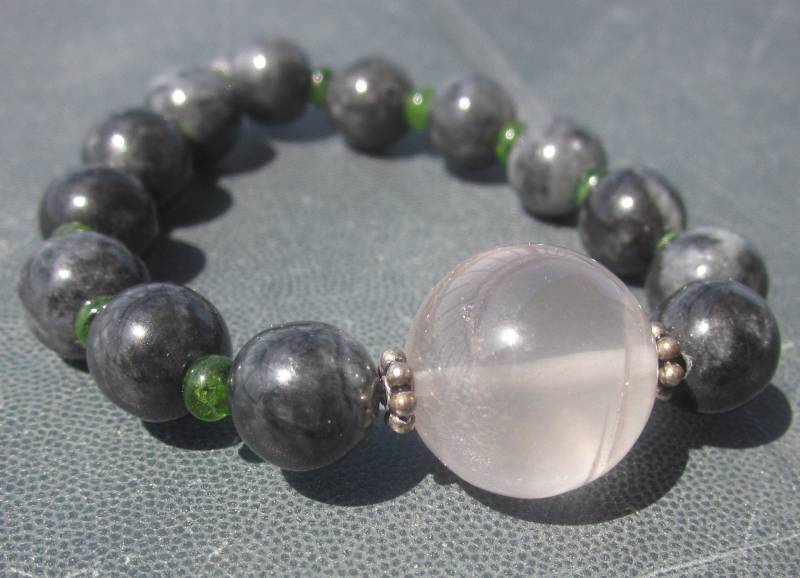 Schwarzes Jadeit Chromdiopsid Rosenquarz Armband Das, Was Zählt Schwarzes Jadeit Chromdiopsid Rosenquarz Armband Das, Was Zählt von EnergieArbeitGraz