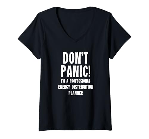 Damen Energieverteilungsplaner T-Shirt mit V-Ausschnitt Damen Energieverteilungsplaner T-Shirt mit V-Ausschnitt von Energy Distribution T-Shirts & Gifts