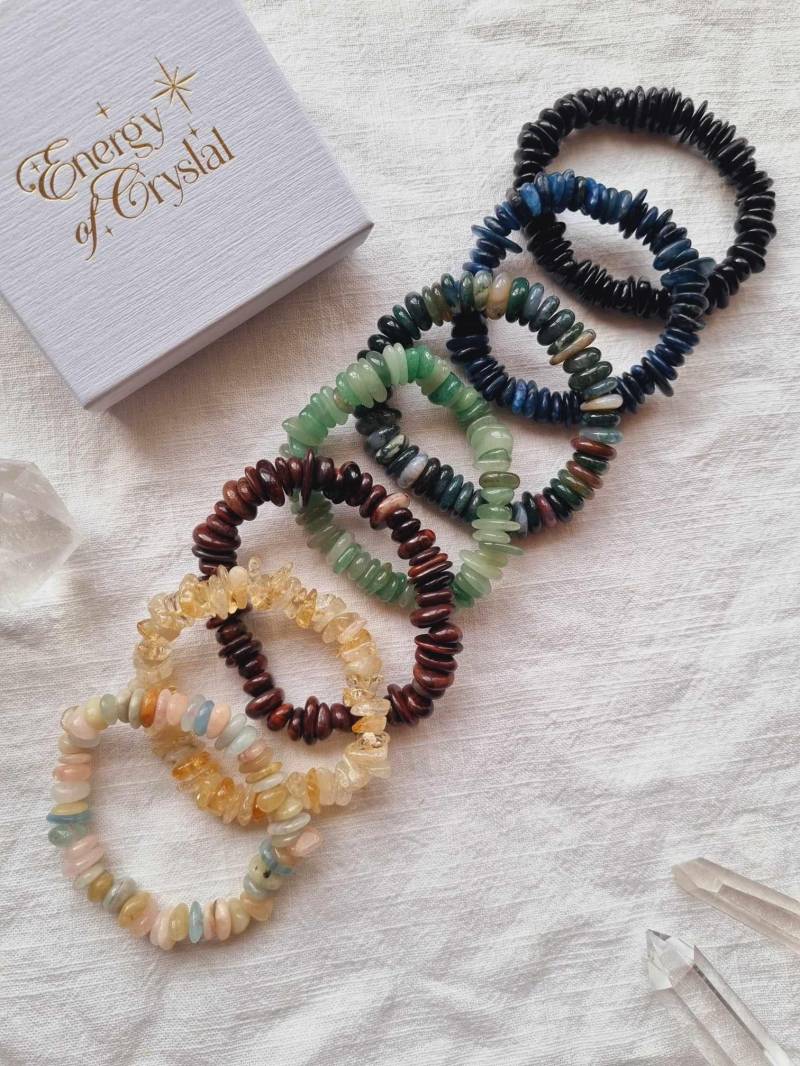 Edelstein Splitterarmband Big Chips | Wählbar von EnergyofCrystal