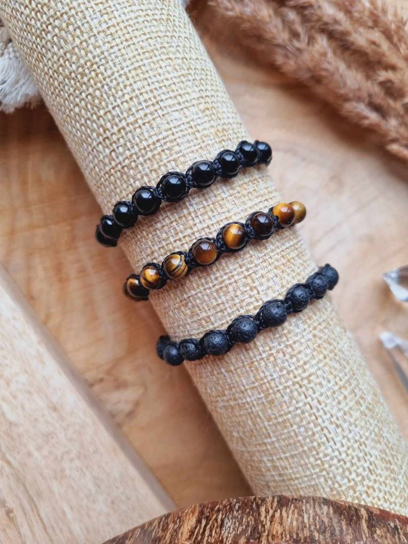 Männerarmbänder Makramee | Wählbar Handgefertigt von EnergyofCrystal