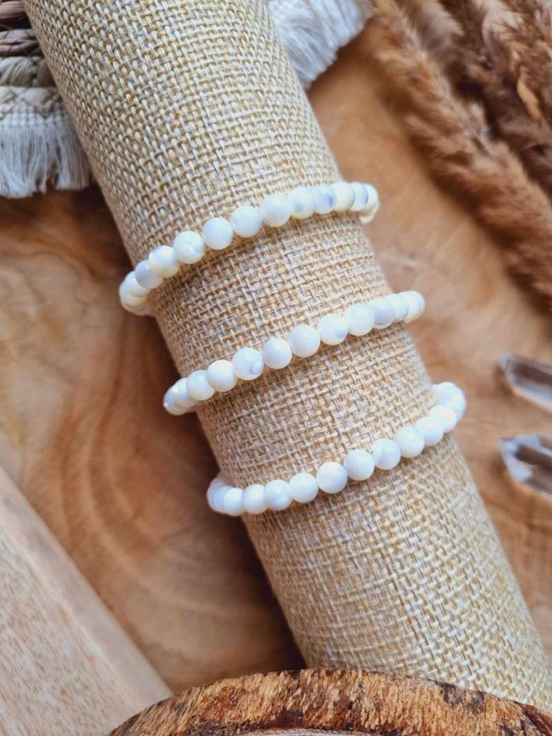 Perlmutt Kugelarmband | Versch. Größen/Handgefertigt von EnergyofCrystal