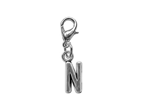 Enez Original Anhänger Charms Charm Buchstabe A bis Z 2,0cm R3129 + Geschenkbeutel (N) von Enez