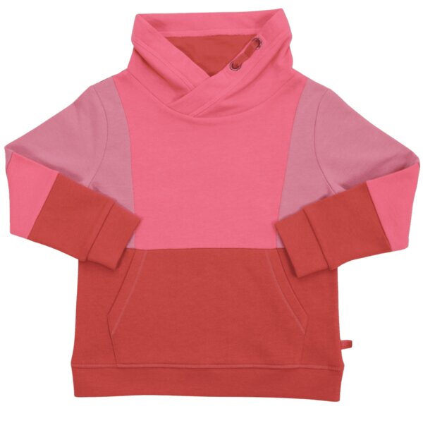 Enfant Terrible Kinder Sweatshirt mit Stehkragen Colorblocking reine Bio-Baumwolle von Enfant Terrible