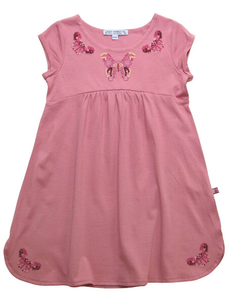 Enfant Terrible Mädchen Jersey-Kleid Schmetterlinge Bio-Baumwolle von Enfant Terrible