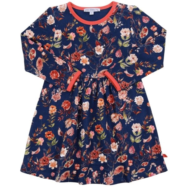 Enfant Terrible Mädchen Langarm-Kleid Blumen reine Bio-Baumwolle von Enfant Terrible