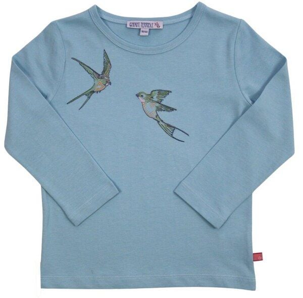 Enfant Terrible Mädchen Langarm-Shirt Schwalbe reine Bio-Baumwolle von Enfant Terrible