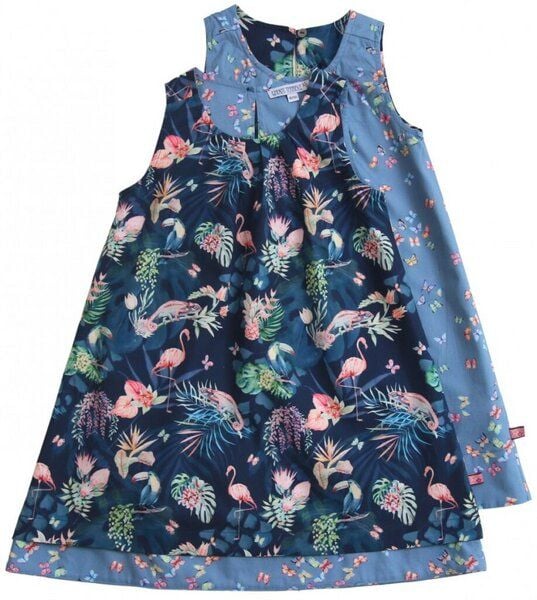 Enfant Terrible Wendekleid Dschungel-Schmetterlinge darkblue-sky von Enfant Terrible