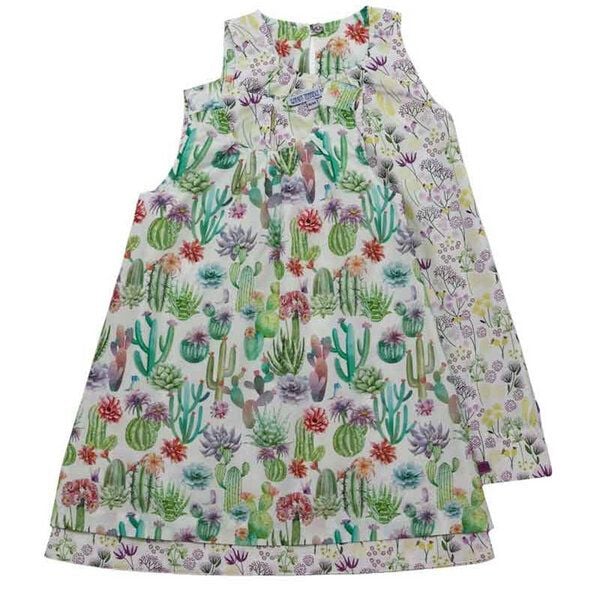 Enfant Terrible Wendekleid Kakteen und Blumen in weiss-grün von Enfant Terrible
