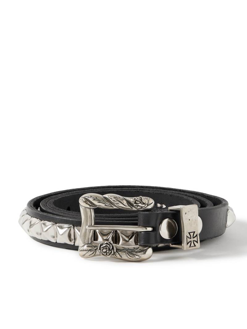 Enfants Riches Déprimés - 2cm Studded Leather Belt - Men - Black - EU 95 von Enfants Riches Déprimés