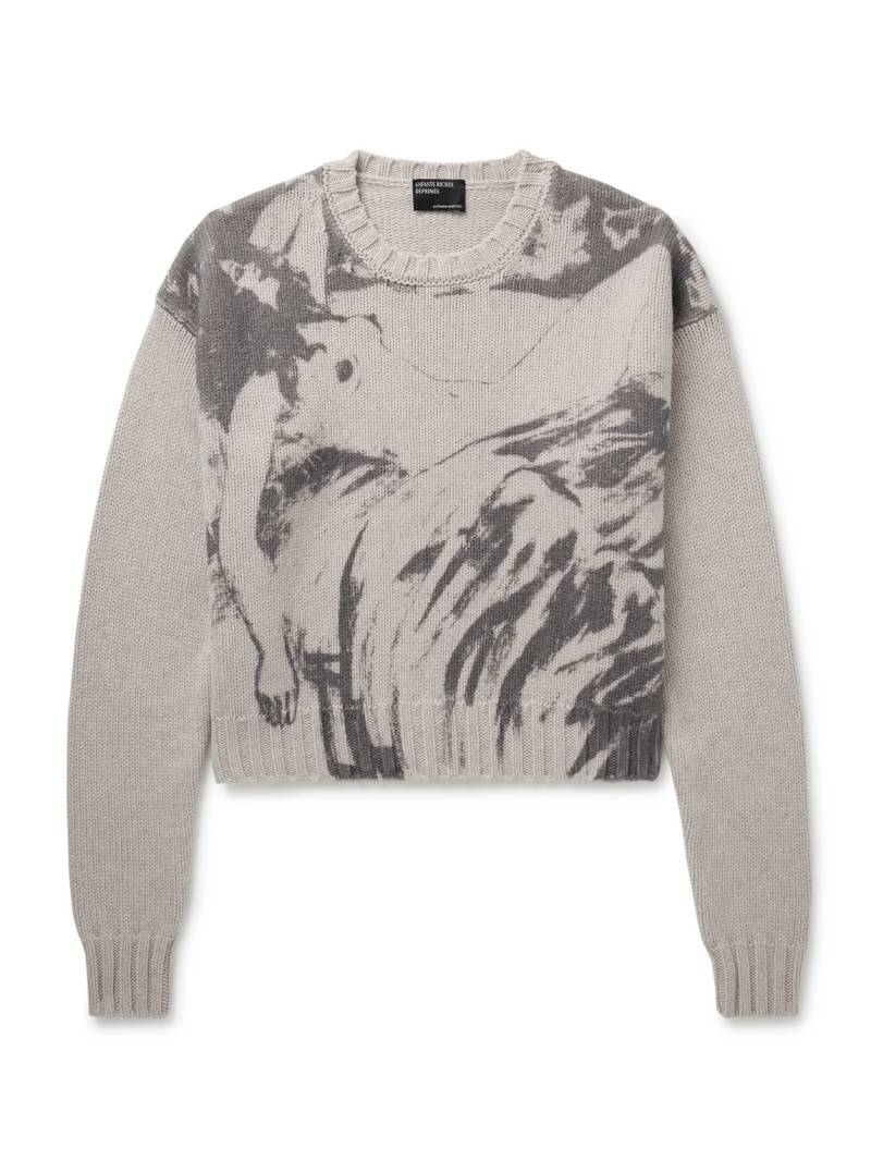 Enfants Riches Déprimés - Past in Vain Printed Virgin Wool Sweater - Men - Gray - XXL von Enfants Riches Déprimés