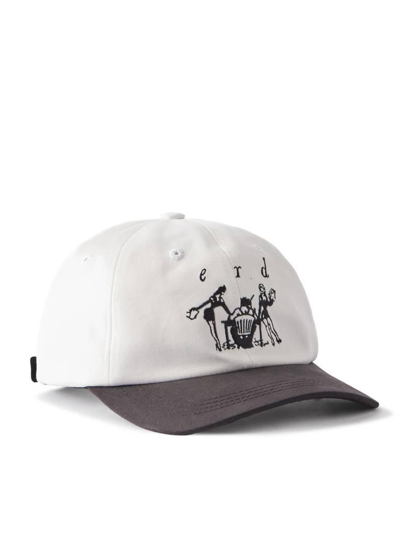 Enfants Riches Déprimés - Secretary Logo-Embroidered Cotton-Twill Baseball Cap - Men - White von Enfants Riches Déprimés