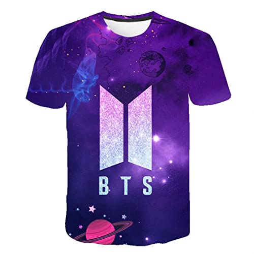 Unisex KPOP Boys T-Shirt Jungen Mädchen Young Forever T-Shirt Blühendes Blumenoberteil Suga Jin Jimin Jung Kook J-Hope Rap-Monster V von Enfunt-Home