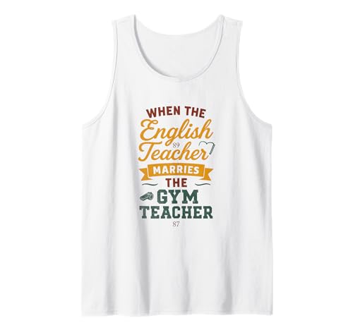 Wenn die Sportlehrerin heiratet Die Sportlehrerin Mädchen Damen Tank Top Wenn die Sportlehrerin heiratet Die Sportlehrerin Mädchen Damen Tank Top von Engagement Announcement 87 89 Love Apparel