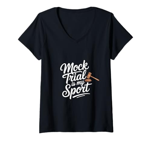 Damen Mock Trial is My Sport Anwalt der juristischen Fakultät |- T-Shirt mit V-Ausschnitt Damen Mock Trial is My Sport Anwalt der juristischen Fakultät |- T-Shirt mit V-Ausschnitt von Engagierter angehender Anwalt