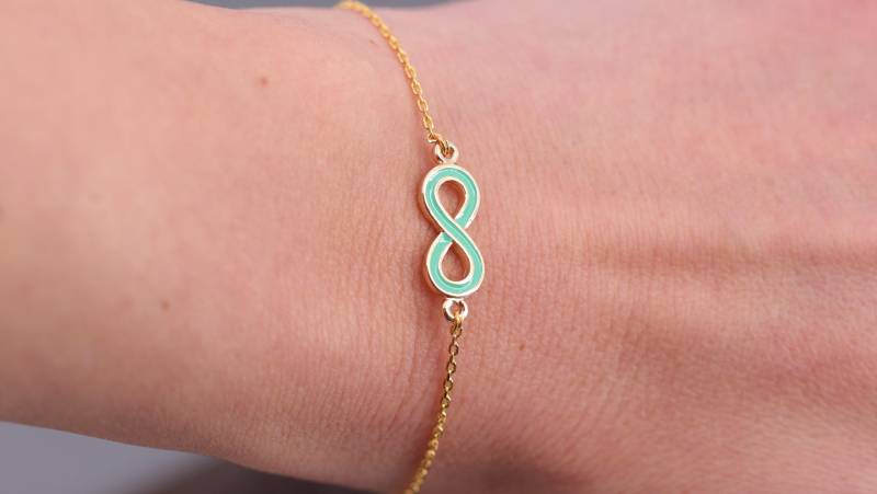 Bracelet Gold Armband, Infinity, Freundschaftsarmband, Geschenk Für Freundin, Brautjungfer Bracelet Gold Armband, Infinity, Freundschaftsarmband, Geschenk Für Freundin, Brautjungfer von Engalinia
