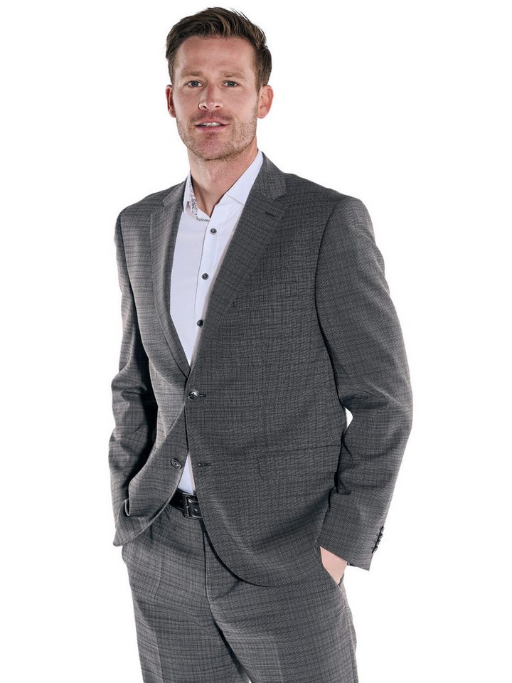 Engbers Anzugsakko engbers Herren Anzug-Sakko gemustert, Anthrazit von Engbers