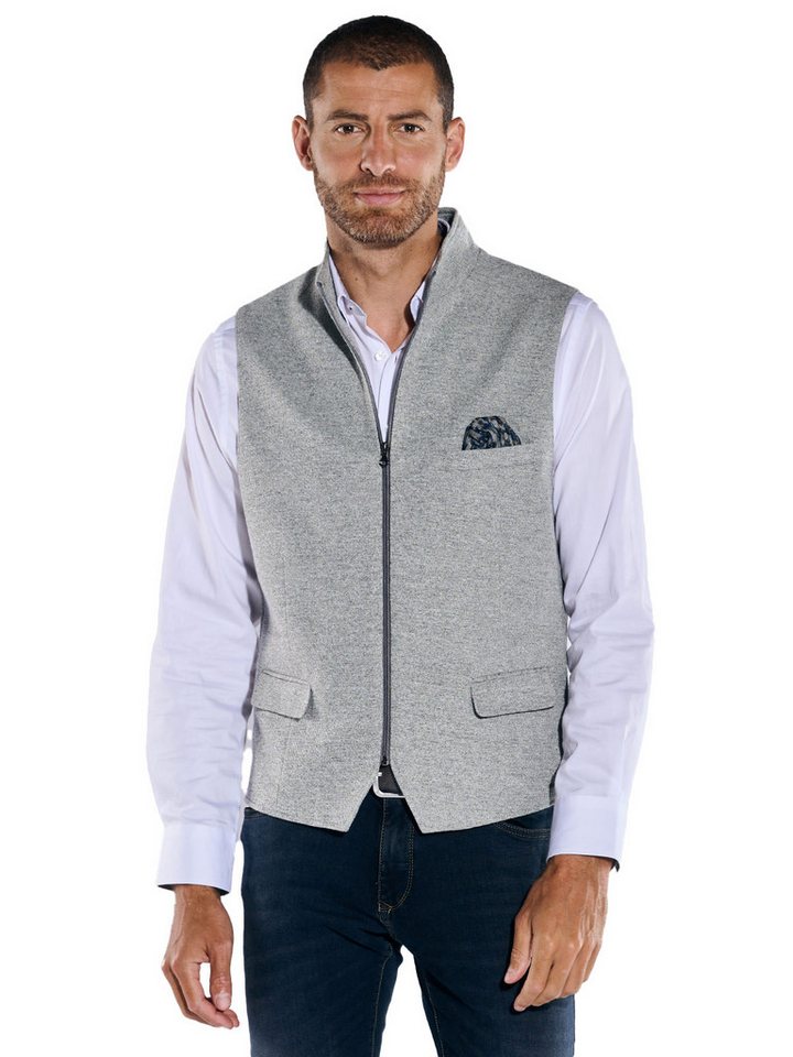 Engbers Anzugweste engbers Herren Sakko-Weste slim fit, Silbergrau von Engbers