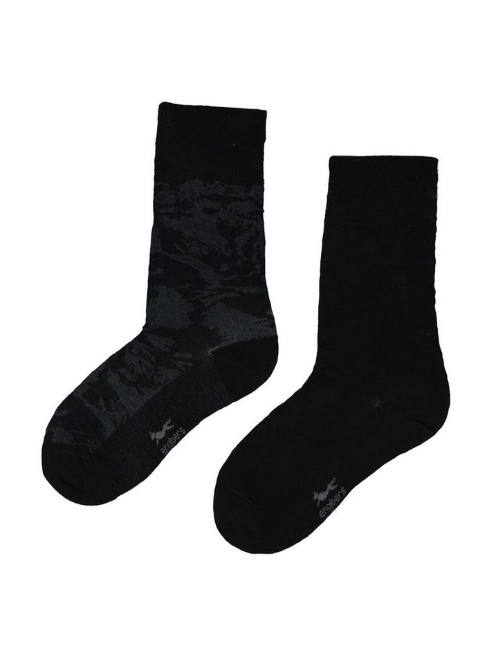 Engbers Freizeitsocken engbers Herren Socke gemustert, Anthrazit von Engbers