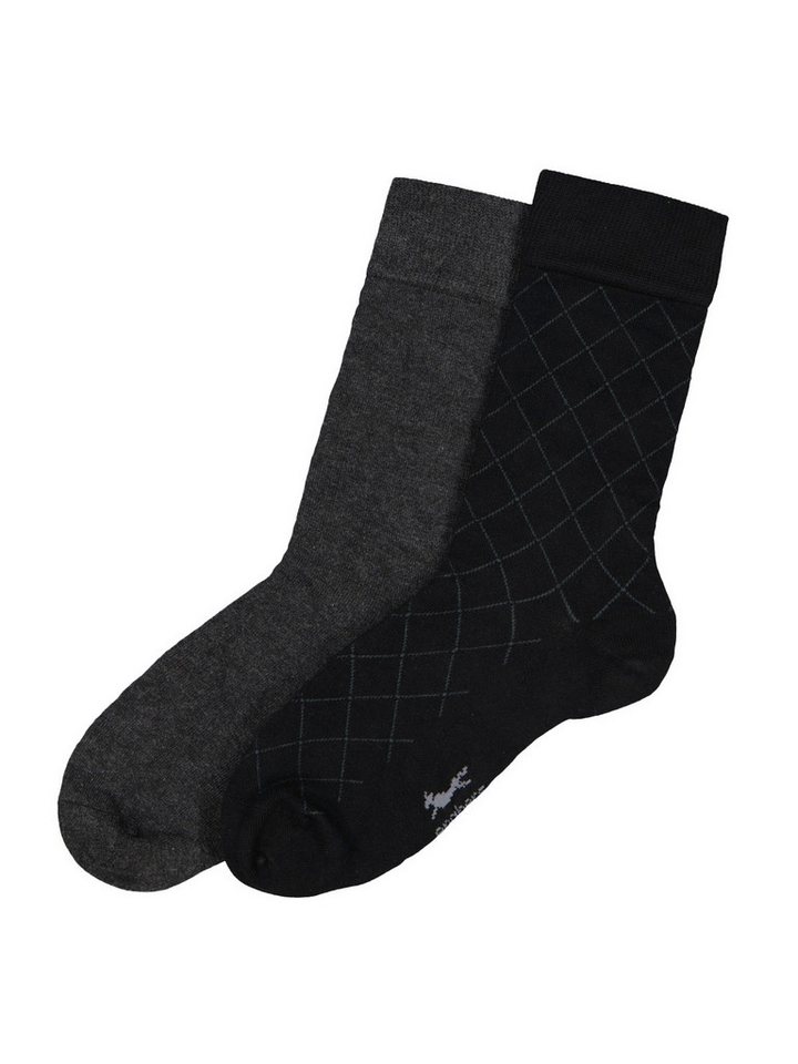 Engbers Freizeitsocken engbers Herren Socke gemustert, Anthrazit von Engbers
