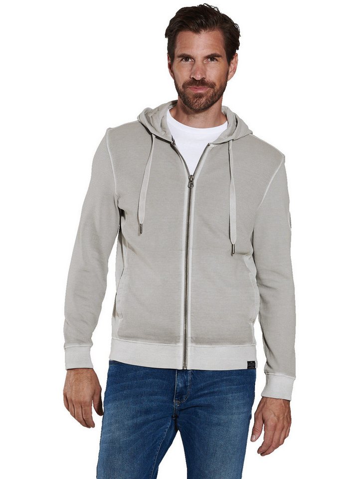 Engbers Kapuzensweatjacke engbers Herren Sweatjacke mit Kapuze, Silbergrau von Engbers