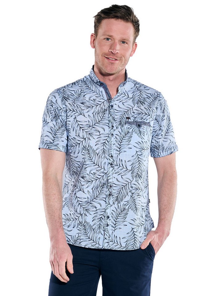 Engbers Kurzarmhemd engbers Herren Kurzarm-Hemd gemustert, Hellblau von Engbers