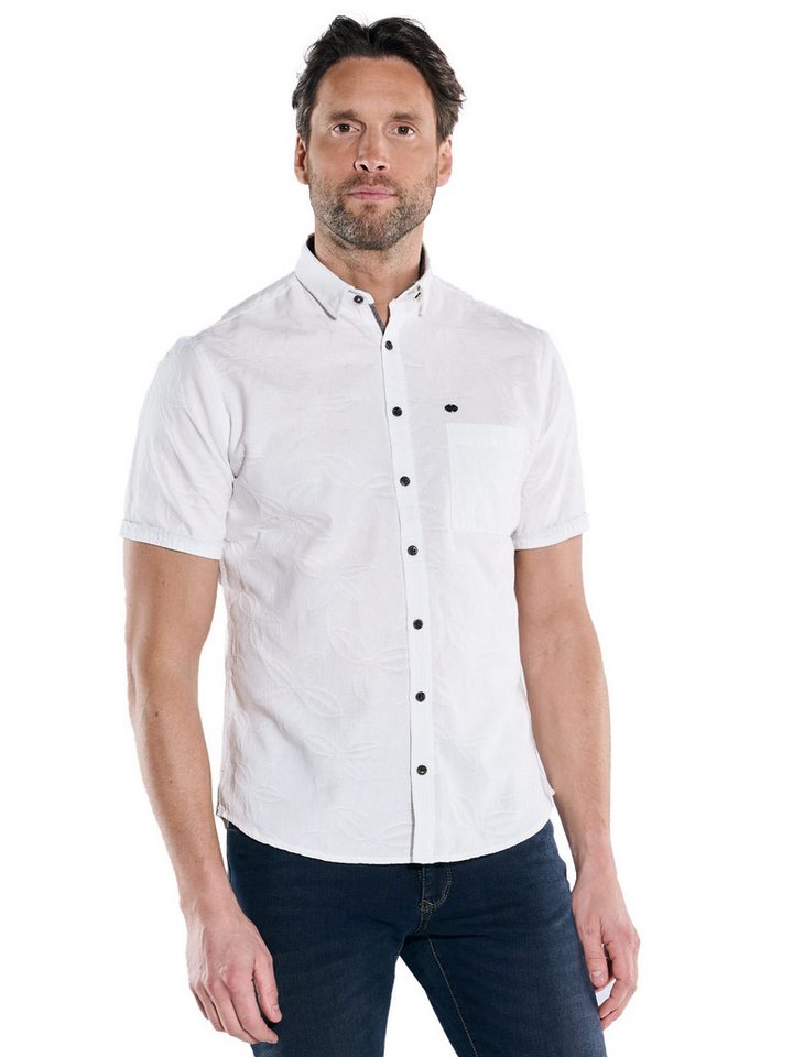 Engbers Kurzarmhemd engbers Herren Kurzarm-Hemd gemustert, Naturweiss von Engbers