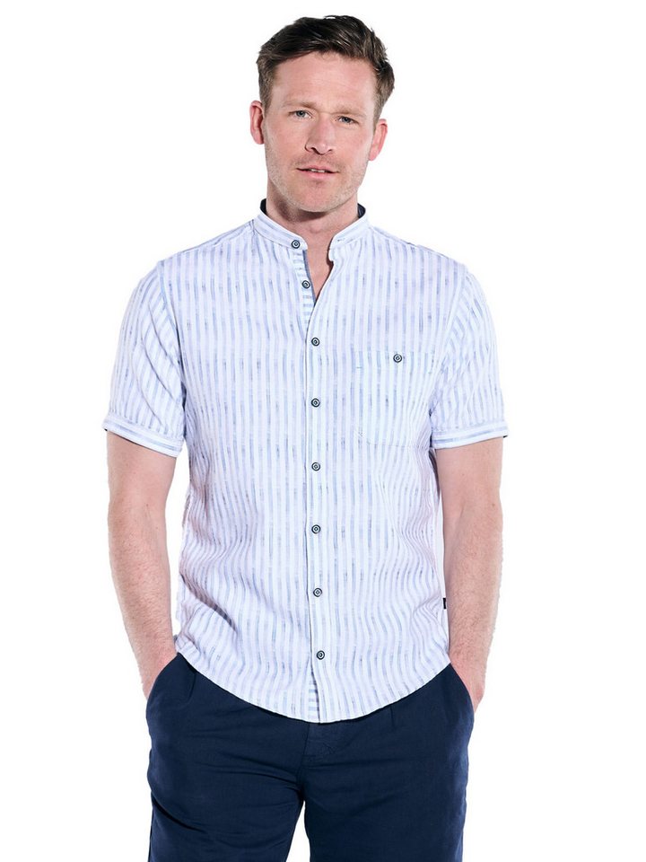 Engbers Kurzarmhemd engbers Herren Kurzarm-Hemd gestreift, Hellblau von Engbers