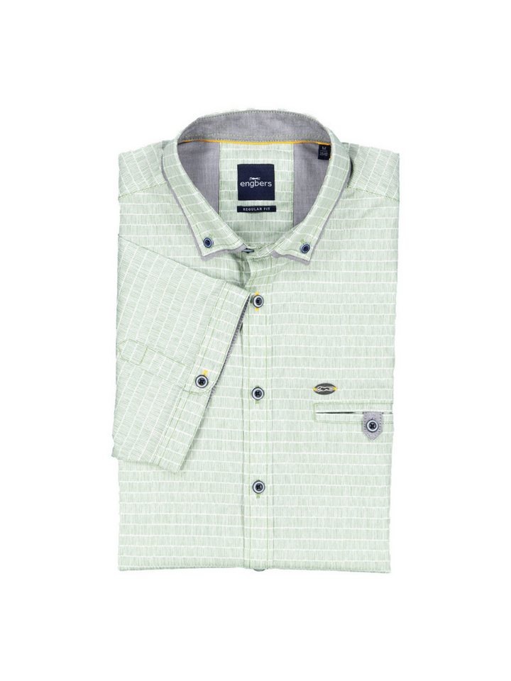 Engbers Kurzarmhemd engbers Herren Kurzarm-Hemd regular, Hellgruen von Engbers