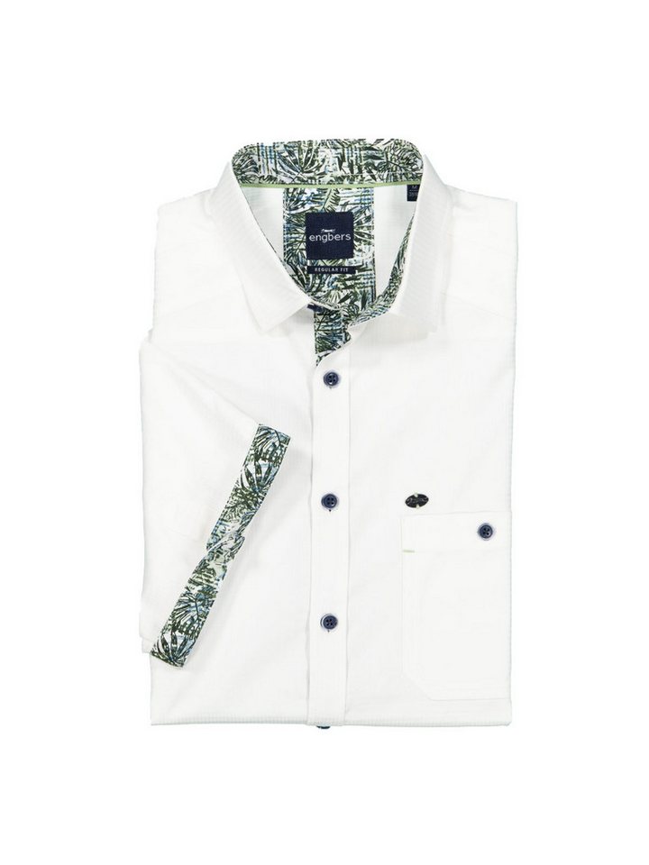 Engbers Kurzarmhemd engbers Herren Kurzarm-Hemd regular, Reinweiss von Engbers