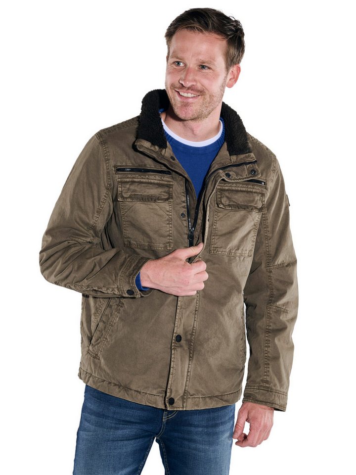 Engbers Kurzjacke engbers Herren Baumwoll-Jacke regular, Hellbraun von Engbers