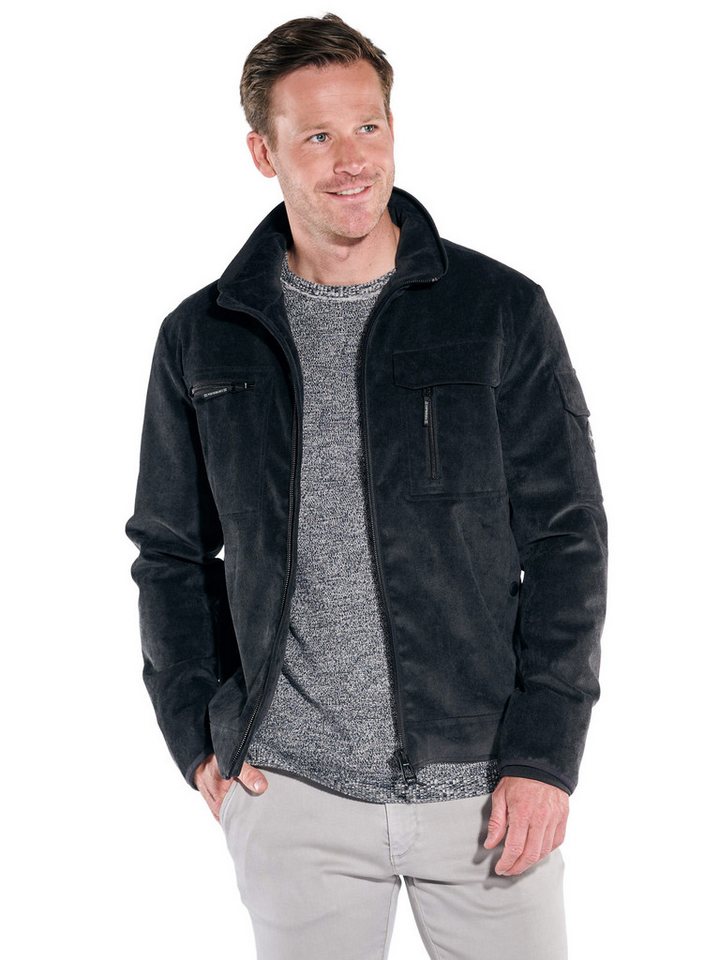 Engbers Kurzjacke engbers Herren Cord-Jacke mit Funktionsdetails, Anthrazit von Engbers