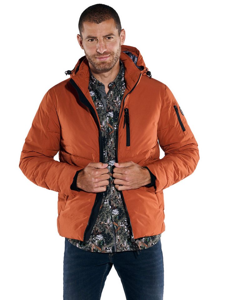 Engbers Kurzjacke engbers Herren Steppjacke mit abnehmbarer Kapuze, Rostorange von Engbers