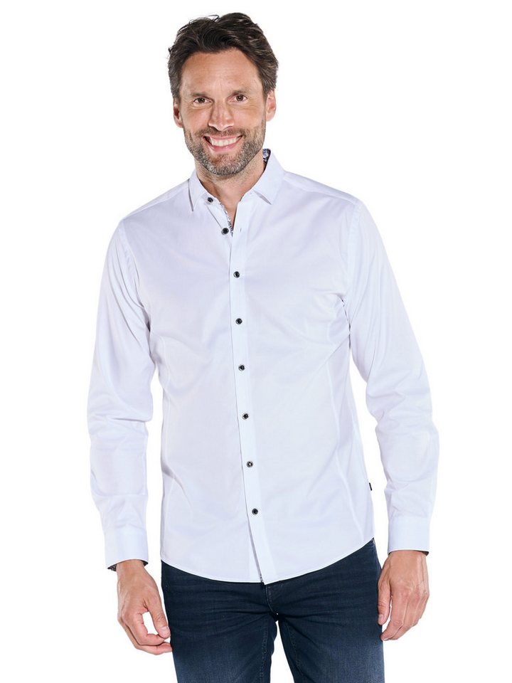 Engbers Langarmhemd engbers Herren Hemd "My Favorite", Reinweiss von Engbers