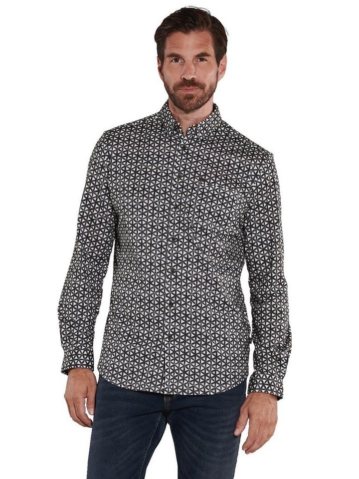 Engbers Langarmhemd engbers Herren Hemd langarm, Brilliantblau von Engbers