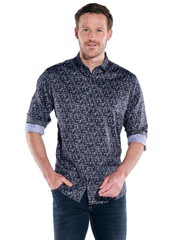 Engbers Langarmhemd engbers Herren Langarm-Hemd "My Favorite", Schwarz von Engbers