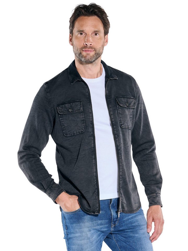 Engbers Langarmhemd Overshirt uni von Engbers