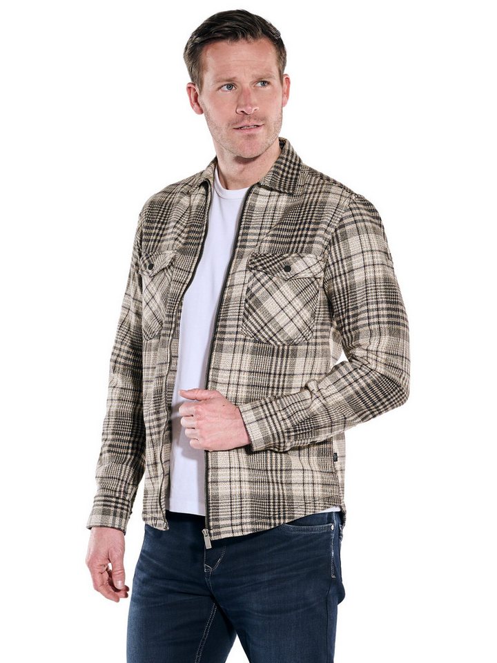 Engbers Langarmhemd engbers Herren Karohemd, Braun von Engbers