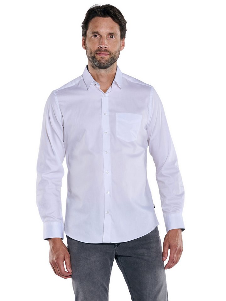 Engbers Langarmhemd engbers Herren Langarm-Hemd "My Favorite", Reinweiss von Engbers