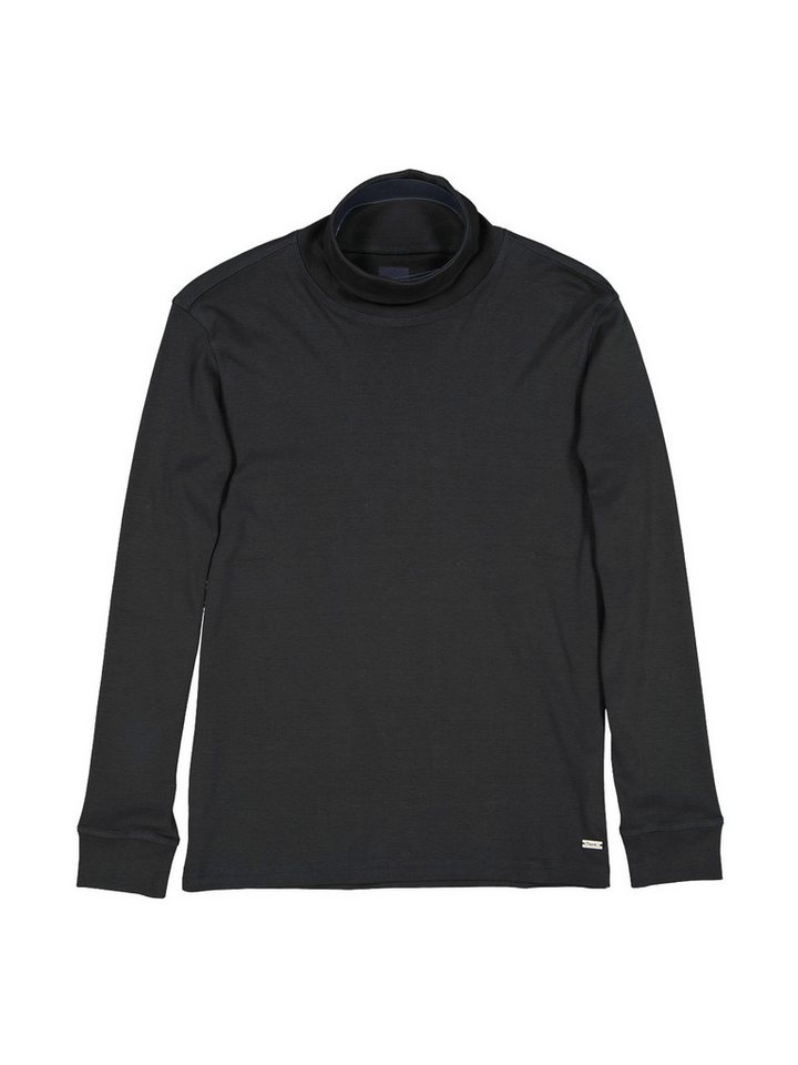 Engbers Langarmshirt engbers Herren Langarm-Shirt mit Rollkragen, Schwarz von Engbers