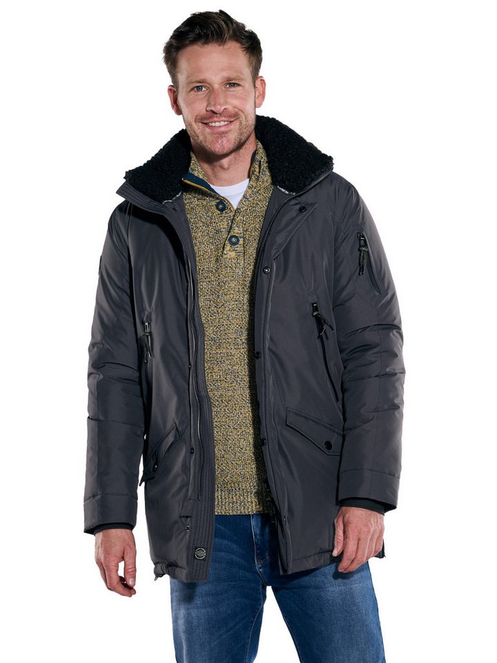 Engbers Langjacke engbers Herren Funktionsjacke mit abnehmbarer Kapuze, Schwarz von Engbers