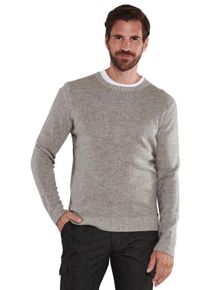 Engbers Rundhalspullover engbers Herren Pullover uni, Silbergrau von Engbers