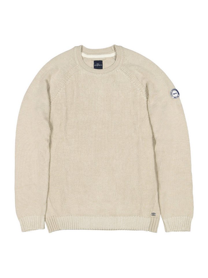 Engbers Rundhalspullover engbers Herren Pullover Rundhals, Creme von Engbers
